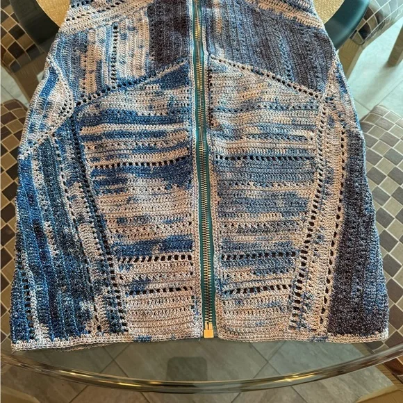 Rag & Bone Shades of Blue Knit Skirt - Picture 3 of 3